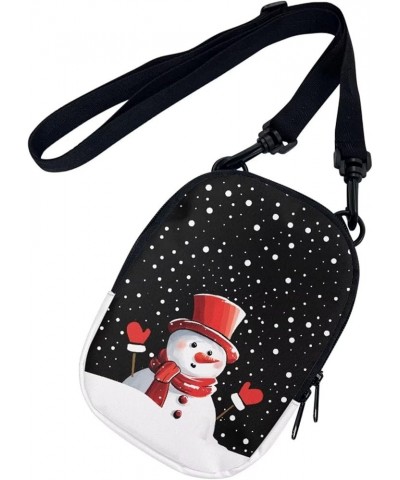 Mini Crossbody Bags for Women and Mens Sling Shoulder Satchel with Adjustable Strap Christmas Snowman Design $10.00 Crossbody...