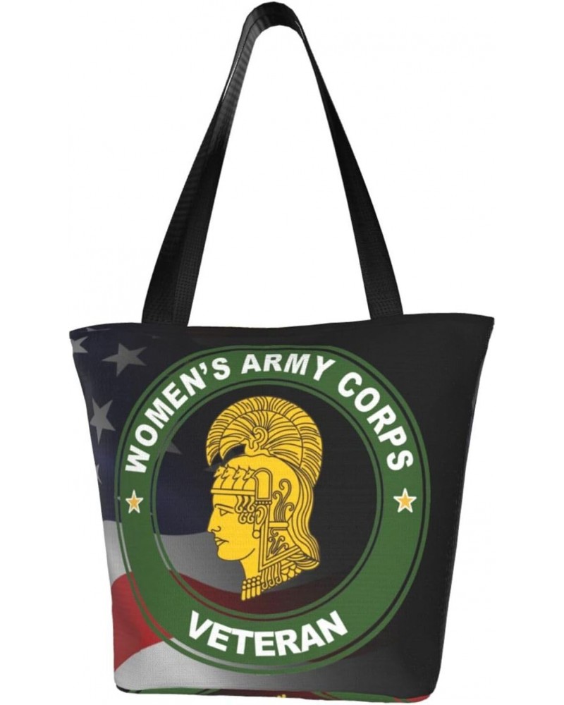 Womens Army Corps Veteran Fashion Shoulder Bag Large Capacity For Man Or Woman $21.69 Totes