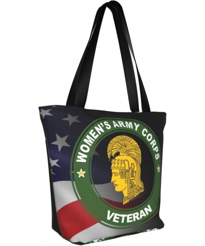 Womens Army Corps Veteran Fashion Shoulder Bag Large Capacity For Man Or Woman $21.69 Totes