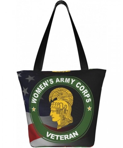 Womens Army Corps Veteran Fashion Shoulder Bag Large Capacity For Man Or Woman $21.69 Totes