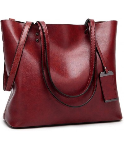 PU Leather Shoulder Bag Work Totes for Women Purse Handbag Coffee Wine $24.39 Totes