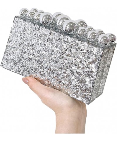 Bubble Acrylic Purse and Handbag Bead Marble Evening Clutch for Women Chic Box Clutch Crossbody Bag for Wedding Party, Green ...