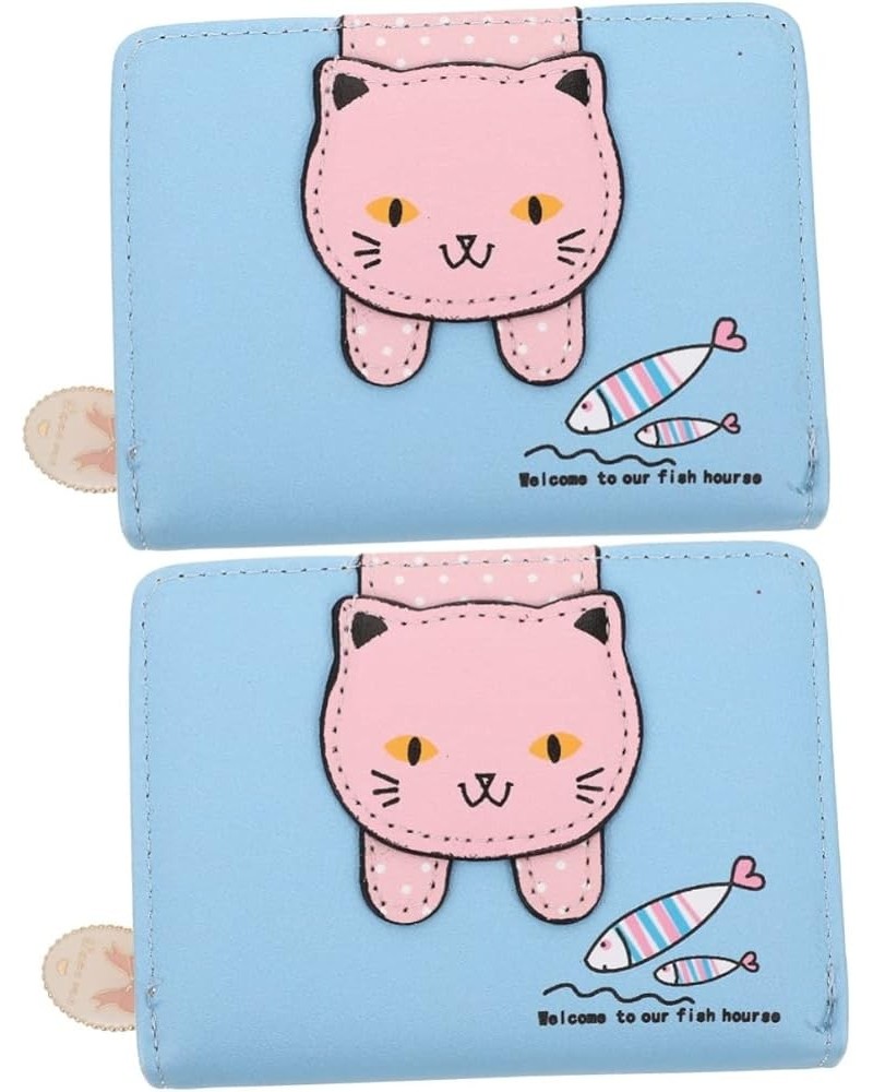 2pcs Coin Purse Wallet for Phone Leather Wallets Cartoon Wallet Small Change Pouch Kawaii Wallet Trifold Wallets Women Pu Cha...