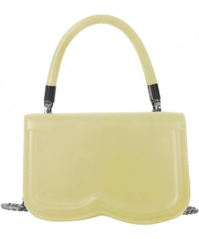 Lady Purse Simple Fashion Carrying Bag Underarm Bag Shoulder Bags Armpit Bag Handbag Solid Color Tote Bags Yellow $11.13 Cros...