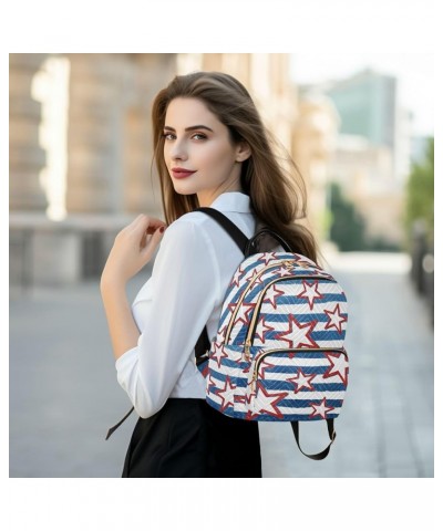 Independence Day Backpack Purse for Women Fashion Ladies Shoulder Bags Travel Bag with Double Zipper Weekend Bag,M Small $18....