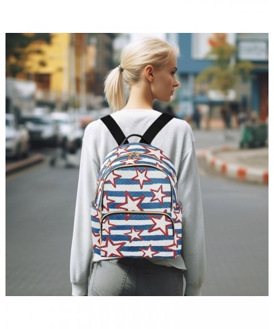 Independence Day Backpack Purse for Women Fashion Ladies Shoulder Bags Travel Bag with Double Zipper Weekend Bag,M Small $18....