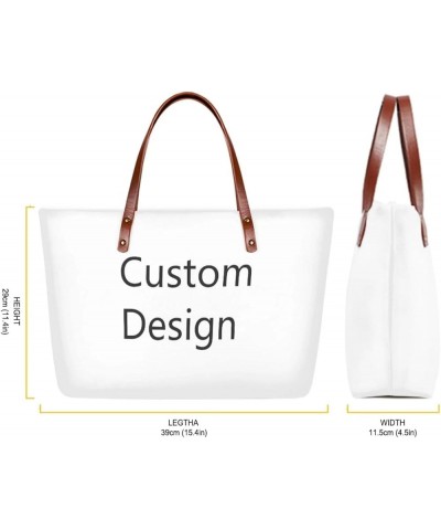 Tote Bags for Women Art Tote Satchel Handbags For Gym School Travel Customizable $19.32 Totes