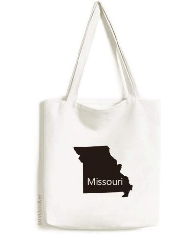 Missouri America USA Map Outline Tote Canvas Bag Shopping Satchel Casual Handbag $14.88 Totes