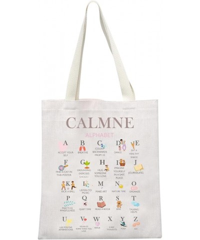 Coping Skills Alphabet Tote Bag Self Care Gift Psychologist Bag School Psychologist Office Gift Mental Health Matters Calmne ...