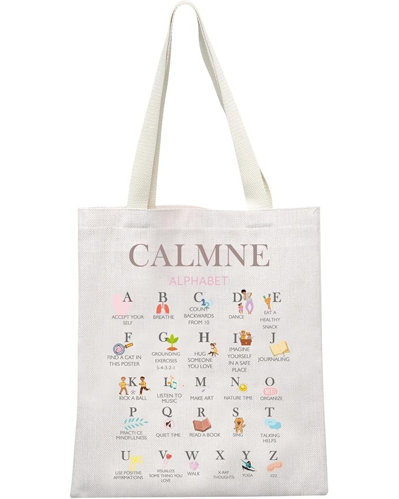 Coping Skills Alphabet Tote Bag Self Care Gift Psychologist Bag School Psychologist Office Gift Mental Health Matters Calmne ...