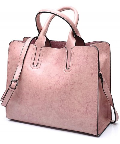 Faux Leather Handbag for Women Top Handle Tote Bag Large Capacity Shoulder Bag Hobo Crossbody Bag Fashion Purse Pink $20.15 T...