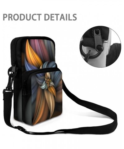 Crossbody Bag Sling Purse for Women Men Kids Cell Phone Holder Zipper Closure with Removable Adjustable Strap Flower $13.10 C...