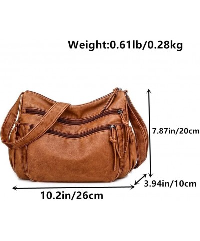 Women's Small Faux Leather Crossbody Bag Casual Shoulder Bag Solid Color Foldable Messenger bag Coin Purse Black $12.71 Shoul...