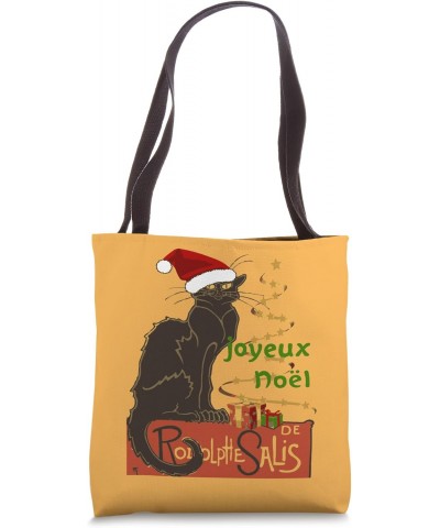 Joyeux Noel Le Chat Noir Christmas Spoof v2 Tote Bag $9.40 Totes