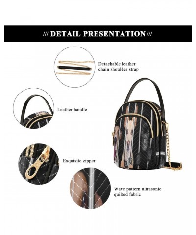 Bulldog Jar Crossbody Bags for Women Quilted Chain Crossbody Purses Trendy Dogs Cross Body Phone Purse Handbag $13.77 Crossbo...