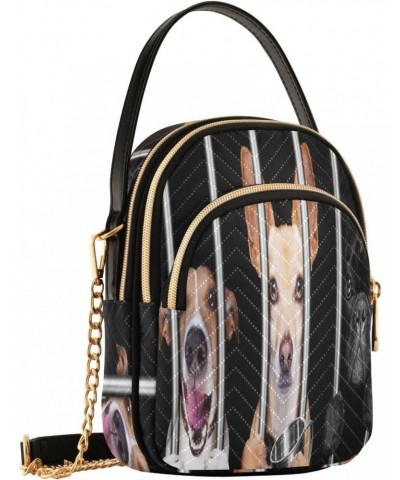 Bulldog Jar Crossbody Bags for Women Quilted Chain Crossbody Purses Trendy Dogs Cross Body Phone Purse Handbag $13.77 Crossbo...