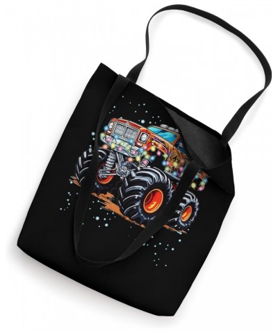 Kids and Adults Monster Truck Christmas Theme Tote Bag $16.51 Totes