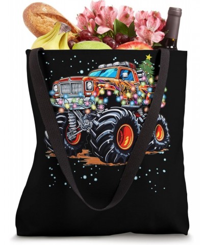 Kids and Adults Monster Truck Christmas Theme Tote Bag $16.51 Totes