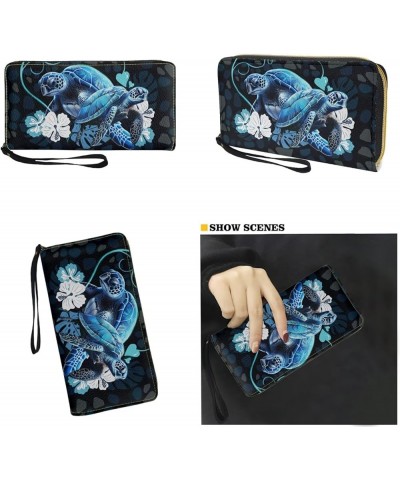 Handbags for Women Large Capacity Crossbody Totes with Wallet Clutch 2pcs Set Turtle $19.35 Satchels