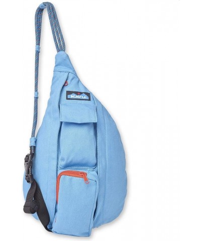 Mini Rope Bag Cotton Crossbody Sling Fjord Blue $25.80 Crossbody Bags