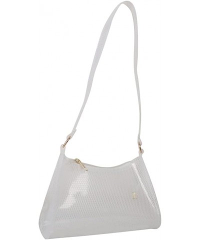 Women Fashion Shoulder Bag PVC See Through Shopping Bag Mesh Simple Lightweight Large Capacity for Birthday Gift White $6.09 ...