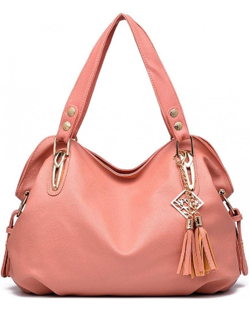 Women Shoulder Handbags and Purses Top-Handle Bags PU Leather Crossbody Bags Pink $29.27 Handbags