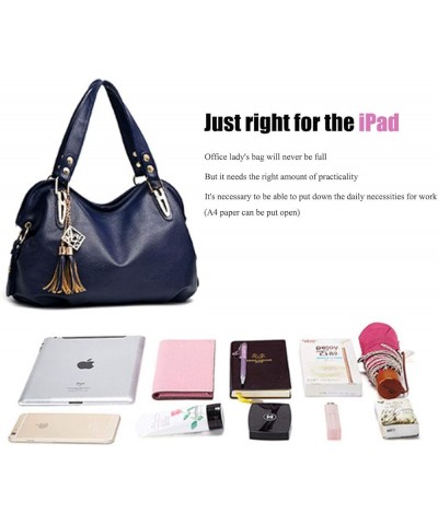 Women Shoulder Handbags and Purses Top-Handle Bags PU Leather Crossbody Bags Pink $29.27 Handbags