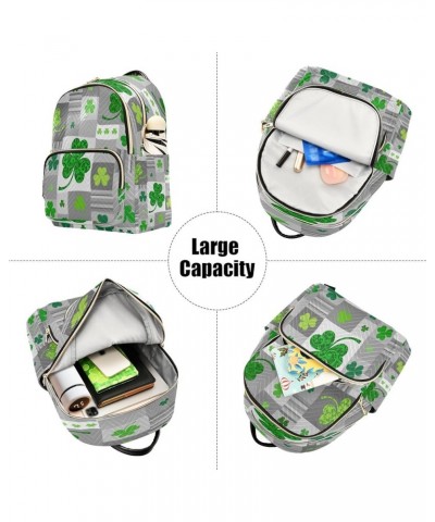 Fashion Backpack Mini Backpack Purse Casual Daily Backpack Floral Clover Shamrocks for Travel for College Work Medium $20.89 ...