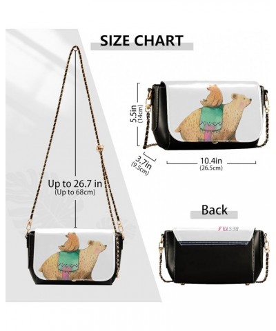 Crossbody Bags for Women Trendy Women's Black Shoulder Bag Small PU Leather Flap Cross Body Bag Handbags Pattern5 $19.26 Cros...