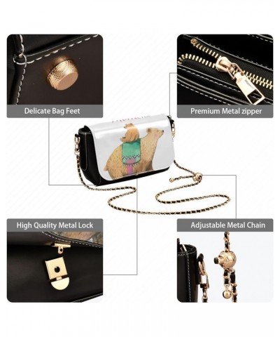 Crossbody Bags for Women Trendy Women's Black Shoulder Bag Small PU Leather Flap Cross Body Bag Handbags Pattern5 $19.26 Cros...