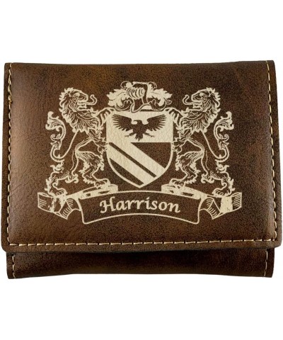 Harrison Irish Coat of Arms Rustic Leather Wallet $14.08 Wallets