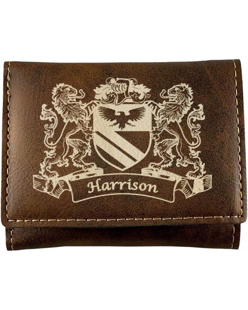 Harrison Irish Coat of Arms Rustic Leather Wallet $14.08 Wallets