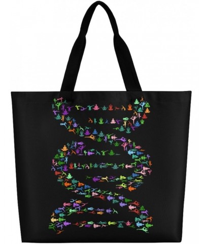 DNA Social Sequence Analysis Shoulder Shopping Bag Fashion Tote Bag Commuter Bags for Women $11.00 Totes