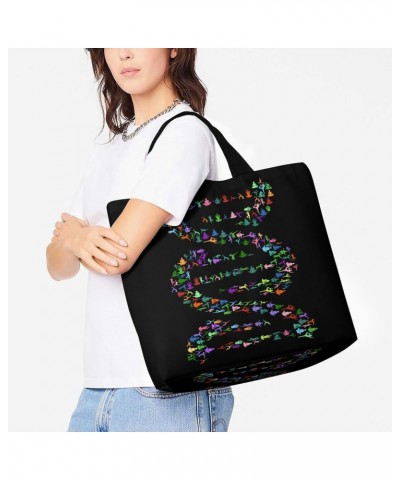 DNA Social Sequence Analysis Shoulder Shopping Bag Fashion Tote Bag Commuter Bags for Women $11.00 Totes