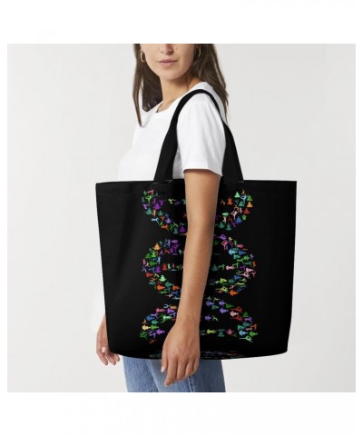 DNA Social Sequence Analysis Shoulder Shopping Bag Fashion Tote Bag Commuter Bags for Women $11.00 Totes