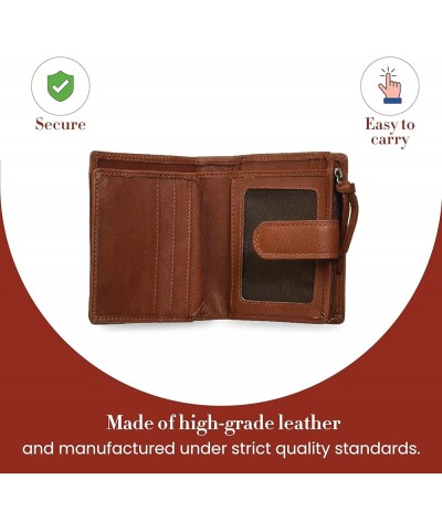 Women's Bifold Wallet, Tan, Dimensions (Closed) : 4-1/2"W X 3-3/4"H X 3/8" D Dimensions (closed): 4-1/2 W x 3-3/4 H x 1-1/4 D...