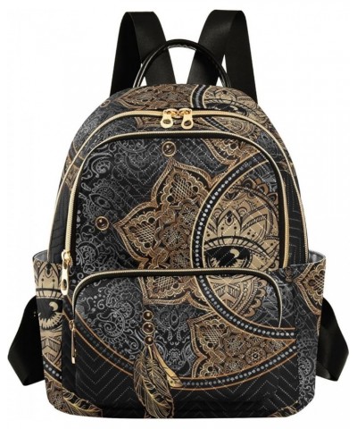 Indian Blue Dreamcatcher Backpack Purse for Women Lightweight Back Pack Casual Daypack Travel Shoulder Bag Bookbag - S Medium...