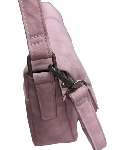 Women's Addison Crossbody Medium Purse with Zipper Flap, with adjustable strap, Saddle Bag for Women Mauve Suede $15.07 Shoul...