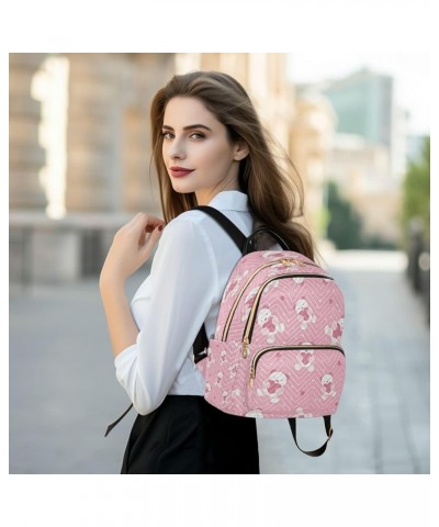 Women Backpack Purse Teddy Bear and Hearts Fashion Shoulder Bags Travel Backpack Small Daypacks S Medium $14.30 Backpacks