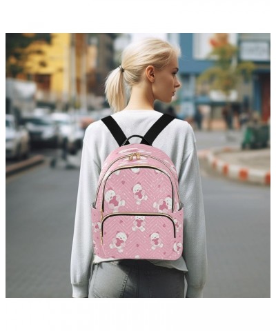 Women Backpack Purse Teddy Bear and Hearts Fashion Shoulder Bags Travel Backpack Small Daypacks S Medium $14.30 Backpacks