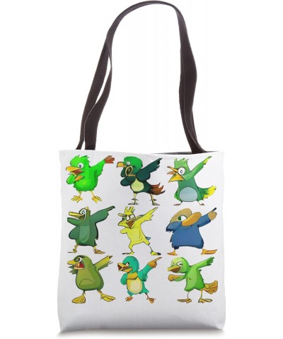 Dabbing Cartoon Birds (AI Generated Art) Funny Meme Humor Tote Bag $13.55 Totes