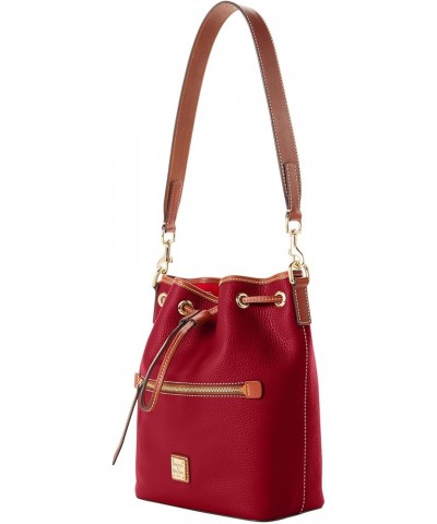 Handbag, Pebble Grain Drawstring Wine $60.14 Handbags