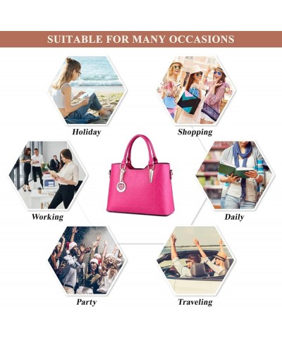 Women's Fashion Top Handle Satchel Bag PU Leather Messenger Shoulder Bag Casual Crossbody Classic Purse and Handbag Black $31...