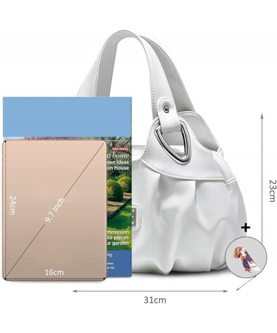 Ladies Handbags for Women PU Leather Large Capacity Bags for Women (Color : 4, Size : 12 * 7 * 6'') 12*7*6'' 13 $33.26 Handbags