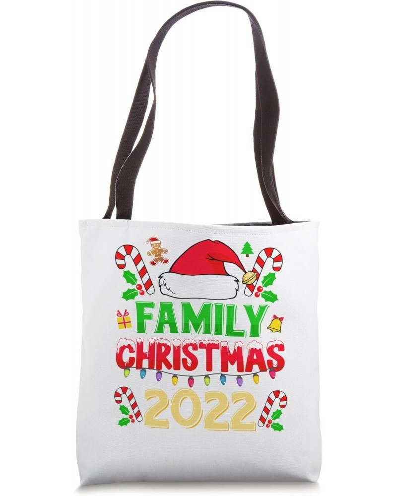 Family 2022 Matching Shirts Funny Santa Elf Squad Tote Bag $9.24 Totes