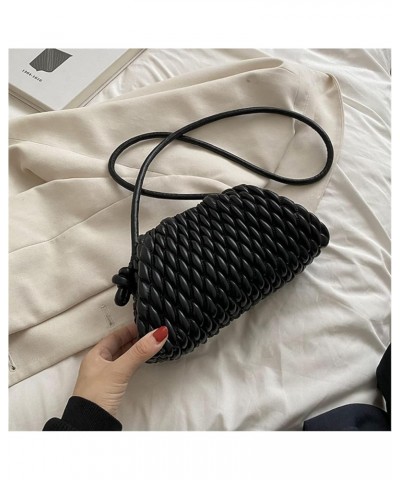 Crossbody Bag for Women Design Female Leather Shoulder Bag Fashion Womens Simple Handbags and Purses 10*6*4in Black $38.77 Sh...