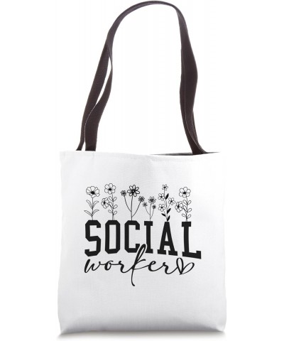 Funny Social Worker Appreciation Month love Social Work Tote Bag $12.95 Totes