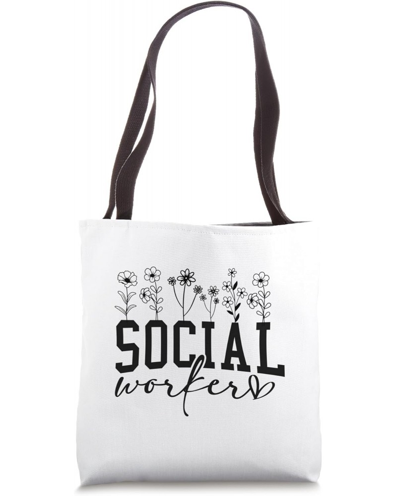 Funny Social Worker Appreciation Month love Social Work Tote Bag $12.95 Totes