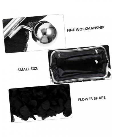 3 Pcs Flower Party Bag Party Bags Satin Flower Clutch Evening Banquet Bag Clutch Bag Hand Purse for Women Wedding Banquet Bag...