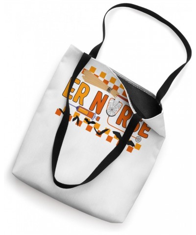 Halloween ER Nurse Emergency Nurse Healthcare Nursing Hallow Tote Bag $13.49 Totes